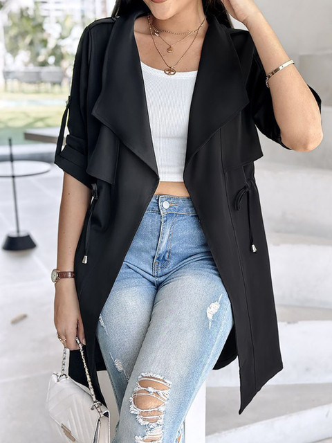 StyleCast x Revolte Women Longline Tailored Jacket