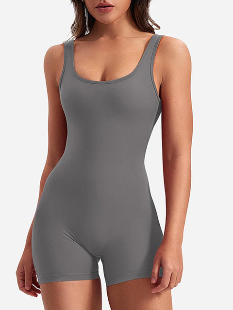 LULU & SKY Hollow-Back Padded Playsuit