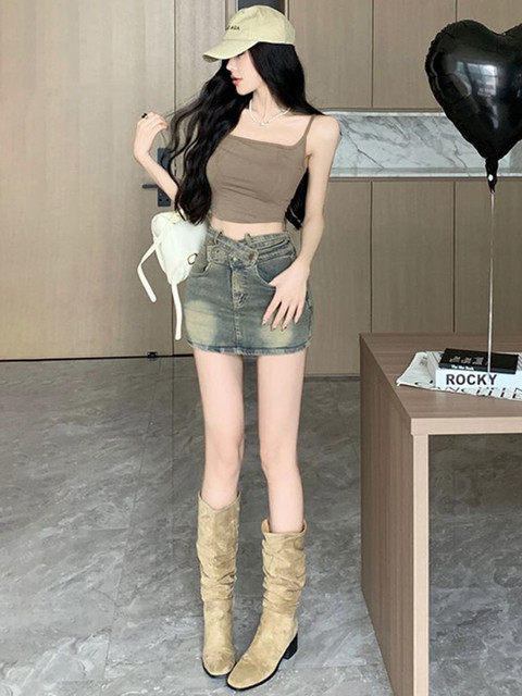 StyleCast Pure Cotton A-Line Mini Skirts