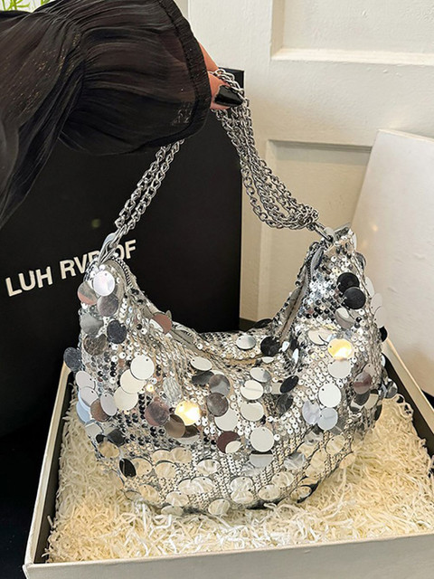 StyleCast x Revolte Embellished PU Handheld Bag with Applique