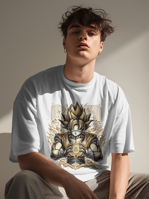 Silver Moon Clothing Men Graphic Oversized T-shirt - Image 5