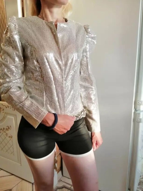 Cream Solid Open Front Jacket with Long Sleeves