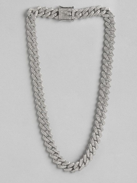 PARIS HAMILTON Unisex Silver-Plated Chain