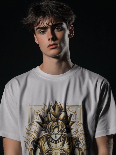 Silver Moon Clothing Men Graphic Oversized T-shirt - Image 6