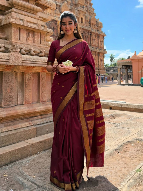 KALINI Woven Design Zari Banarasi Saree