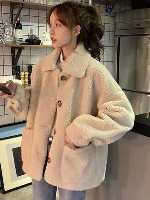 LULU & SKY Women Solid Regular Faux Fur Jacket