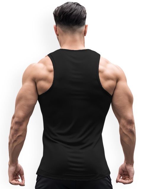 3Colors Printed Dri-Fit Athleisure Wear Gym Innerwear Vest VEST-N CUT-OFFROAD-BLK_M - Image 2