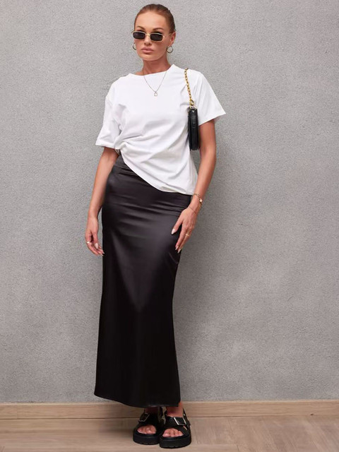 StyleCast x Revolte Pencil Straight Maxi Skirt