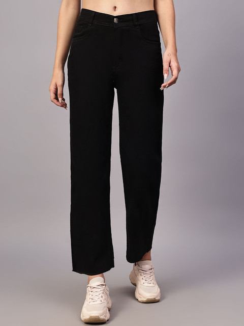 TYFFYN Women Boyfriend Fit High-Rise Stretchable Jeans