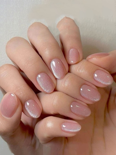 AMOK STORE Set Of 12 Reusable Artificial Nails With Wooden Stick, Nail Filer & Glue