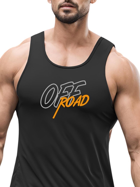3Colors Printed Dri-Fit Athleisure Wear Gym Innerwear Vest VEST-N CUT-OFFROAD-BLK_M - Image 3