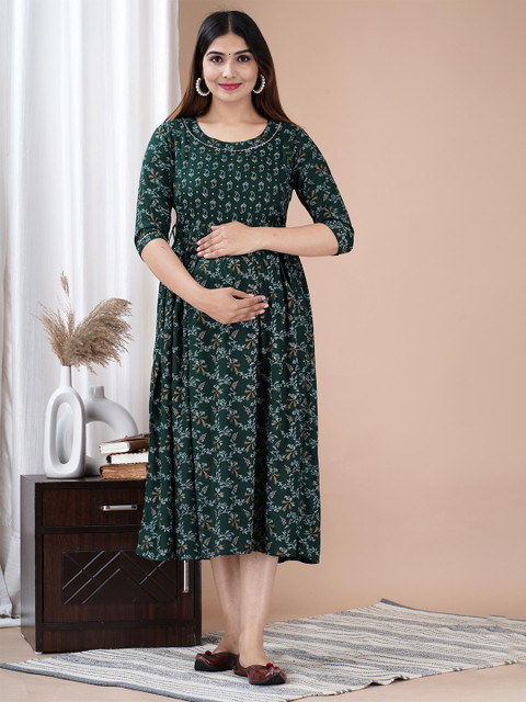 Fashion4word Women Floral Printed Maternity Kurta