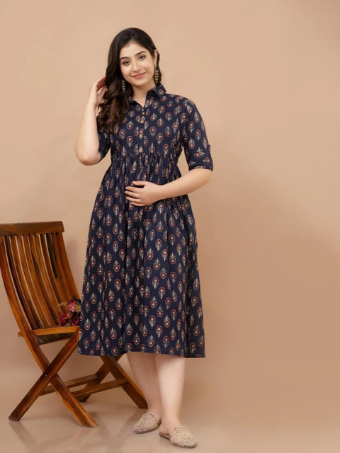 Fashion4word Women Floral Printed Floral Maternity Kurta