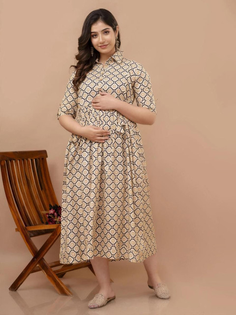 Fashion4word Women Floral Printed Floral Maternity Kurta