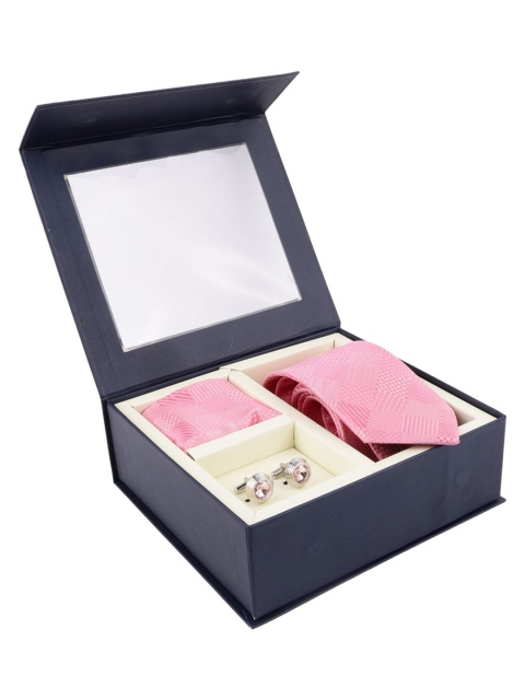 Alvaro Castagnino Men Tie, Cufflinks, Pocket Square Accessory Gift Set