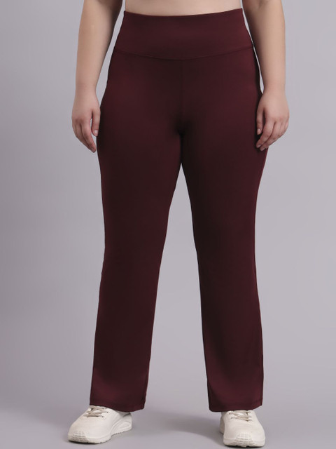 skyria Plus Size Women Flared Trousers