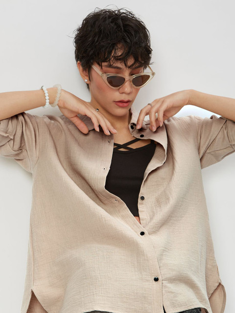 Mystere Paris Women Classic Casual Shirt