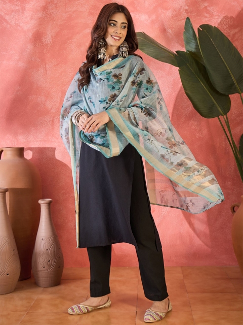 Sangria Floral Printed Dupatta