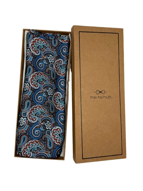 The Tie Hub Men Paisley Pattern Silk Scarf - Image 5