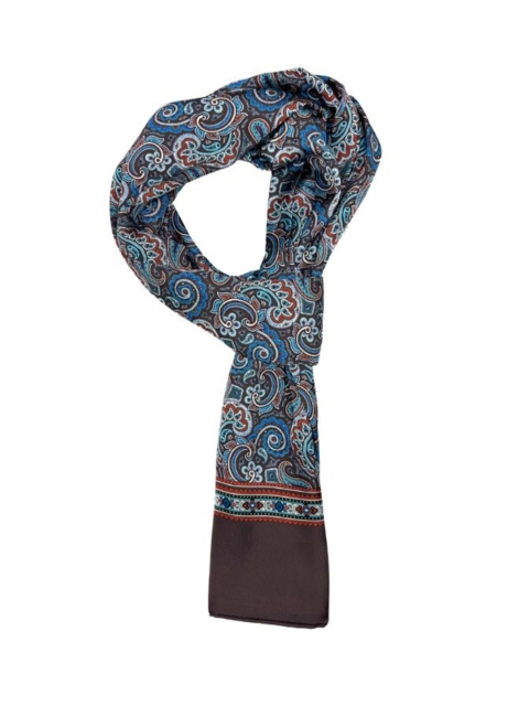 The Tie Hub Men Paisley Pattern Silk Scarf - Image 2