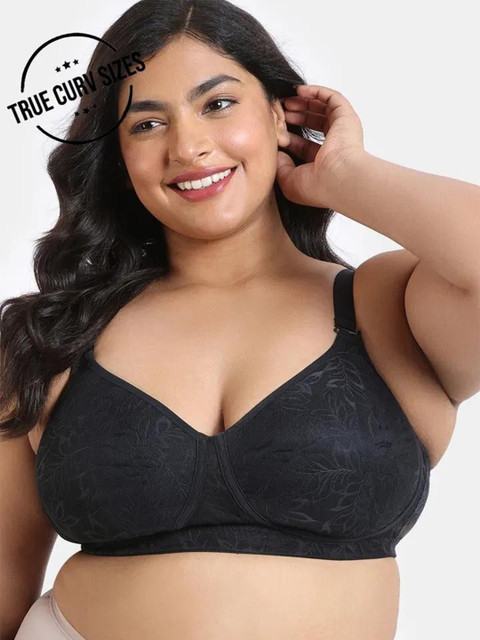 Zivame Women Plus Size Non Padded Full Coverage Cotton Bra
