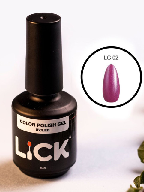 LICK Color Polish UV/LED Long Wearing Gel Nail Polish - 15 ml - Purple