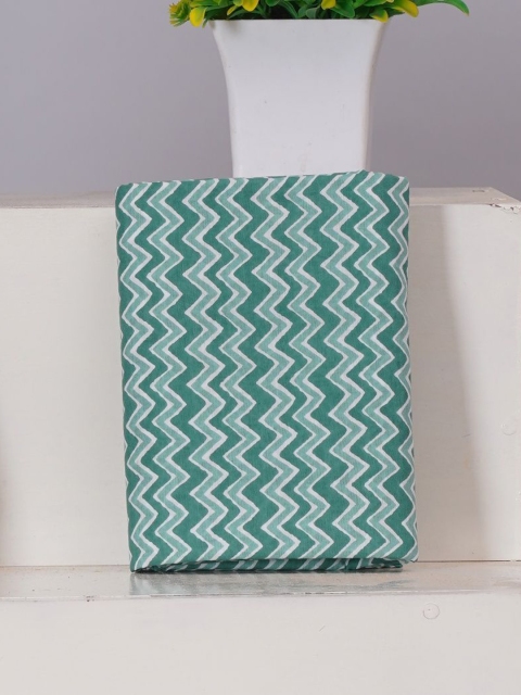 Shivanya Handicrafts Chevron Printed Pure Cotton Unstitched Dress Material