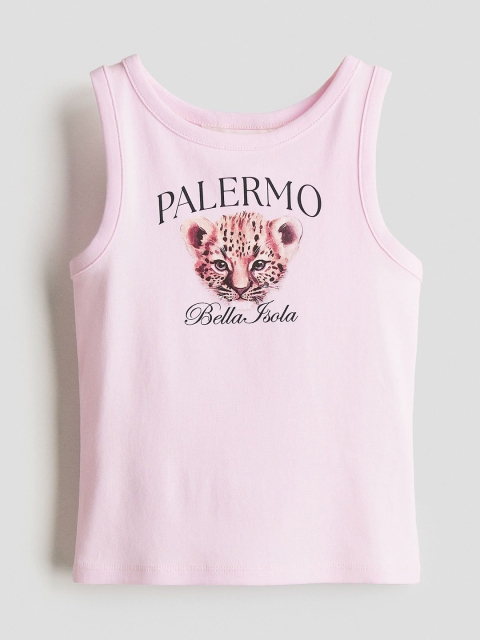 H&M Printed Cotton Vest Top
