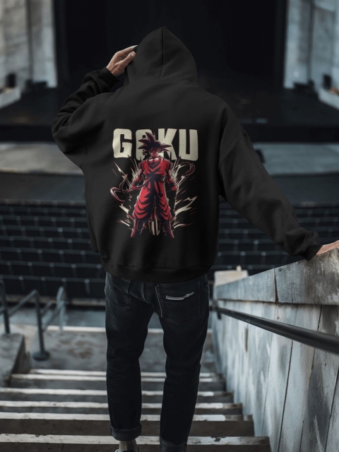 Silver Moon Clothing Men Graphic Printed Hooded Sweatshirt - Image 4