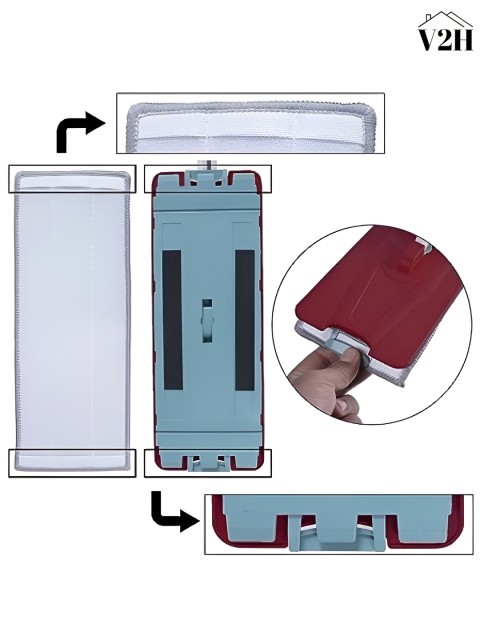 upkaranwale Grey Textured Two Way Lock Washable Mop Cloth - Image 5
