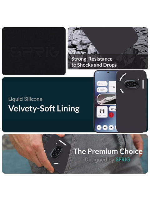 SPRIG Nothing Phone 2a Liquid Silicone Back Cover - Image 4