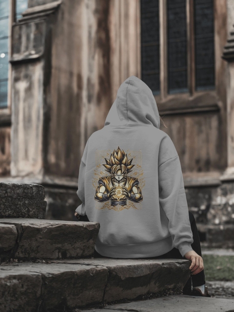 Silver Moon Clothing Men Graphic Printed Hooded Sweatshirt - Image 5