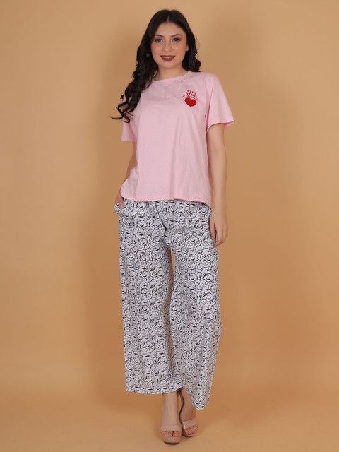 Trendzmy Women Printed Cotton Palazzos