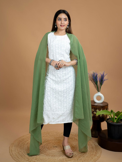 HELLA FASHIONS Cotton Dupatta With Taping Border