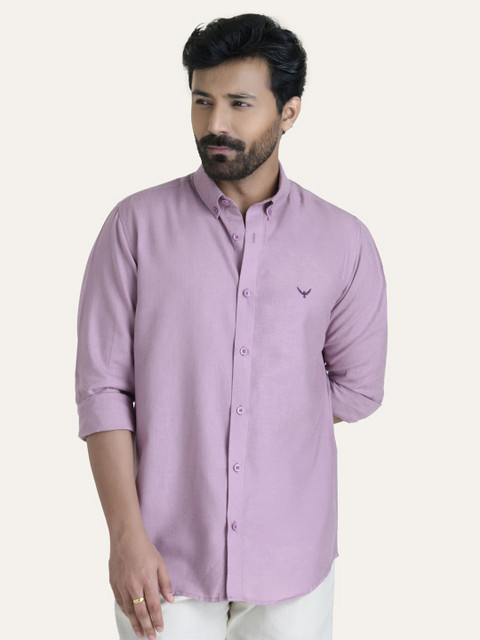 PERCH Men Slim Fit Opaque Casual Shirt