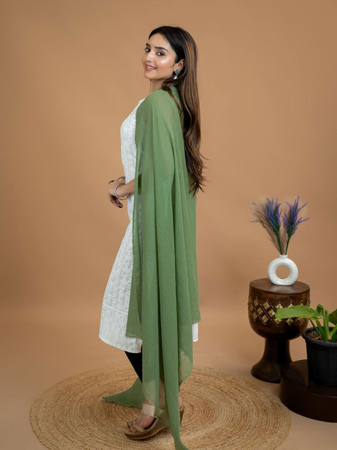 HELLA FASHIONS Cotton Dupatta With Taping Border - Image 4