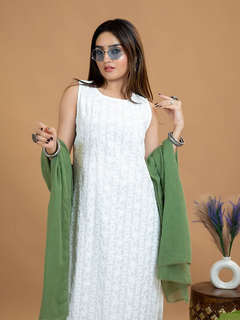 HELLA FASHIONS Cotton Dupatta With Taping Border - Image 6