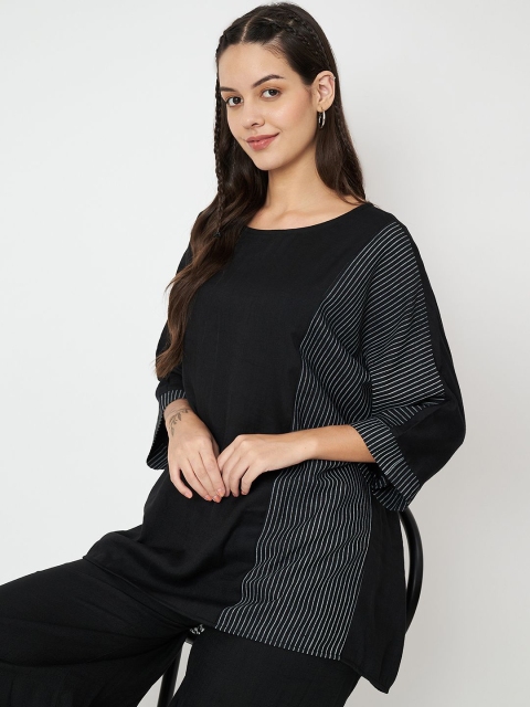 9rasa Striped Flared Sleeves Kurti - Image 7
