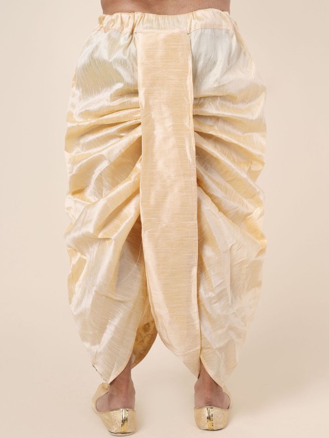 W & G Men Relax Fit Embroidered Ethnic Dhoti - Image 3