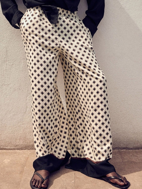 H&M Women Wide Pull-On Trousers