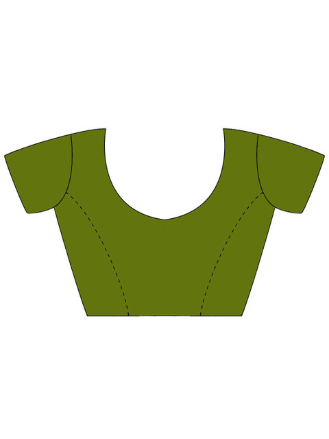 KALINI Ethnic Motifs Block Print Saree - Image 6