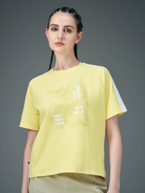 Technosport Graphic Printed Raglan Sleeves Antimicrobial Relaxed Fit Sports T-shirt