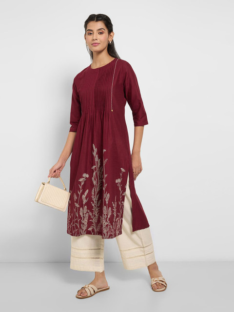 RANGMANCH BY PANTALOONS Women Printed Thread Work Kurta