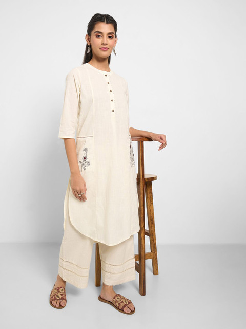 RANGMANCH BY PANTALOONS Women Embroidered Thread Work Kurta