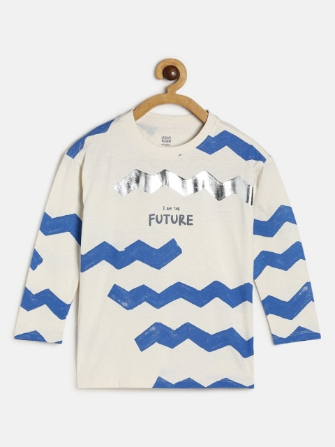 MINI KLUB Boys Typography Printed Pockets T-shirt