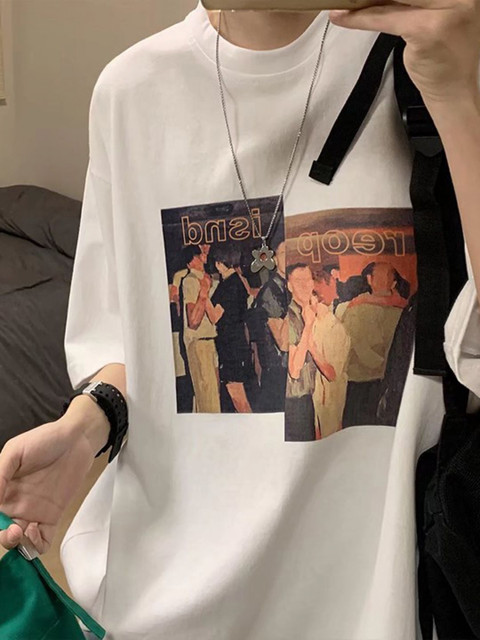 HERE&NOW Men Printed Extended Sleeves T-shirt