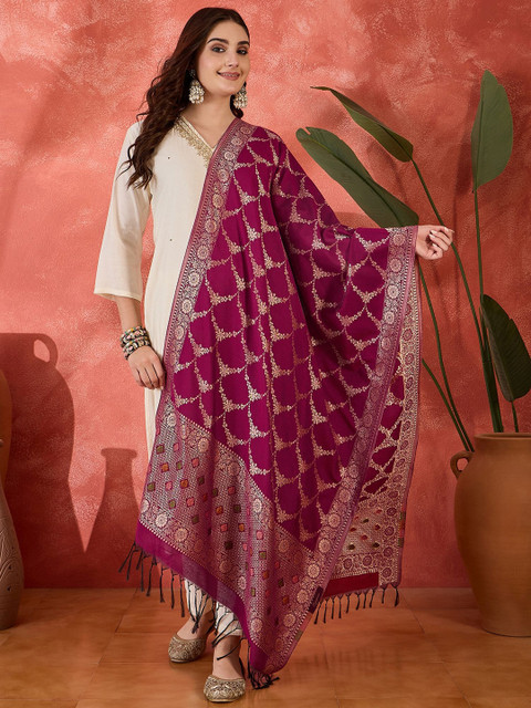 Sangria Zari Woven Design Dupatta