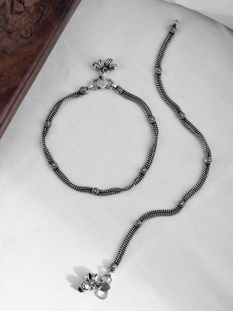 Voylla Silver-Plated Anklet