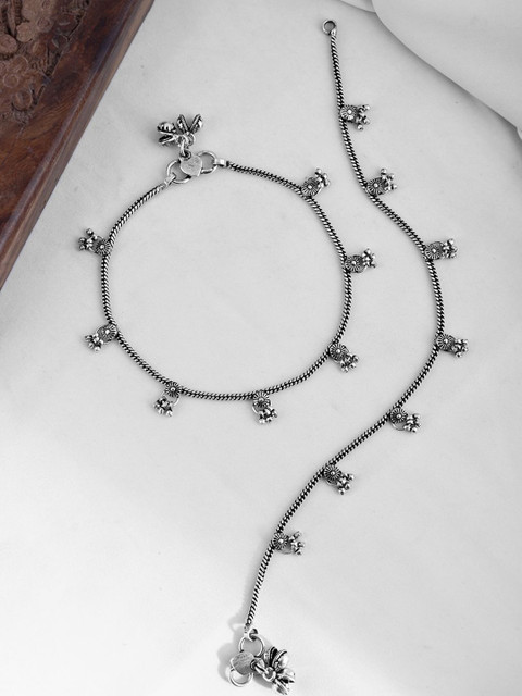 Voylla Silver-Plated Anklet
