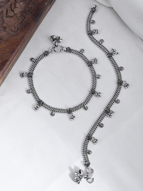 Voylla Silver-Plated Anklet